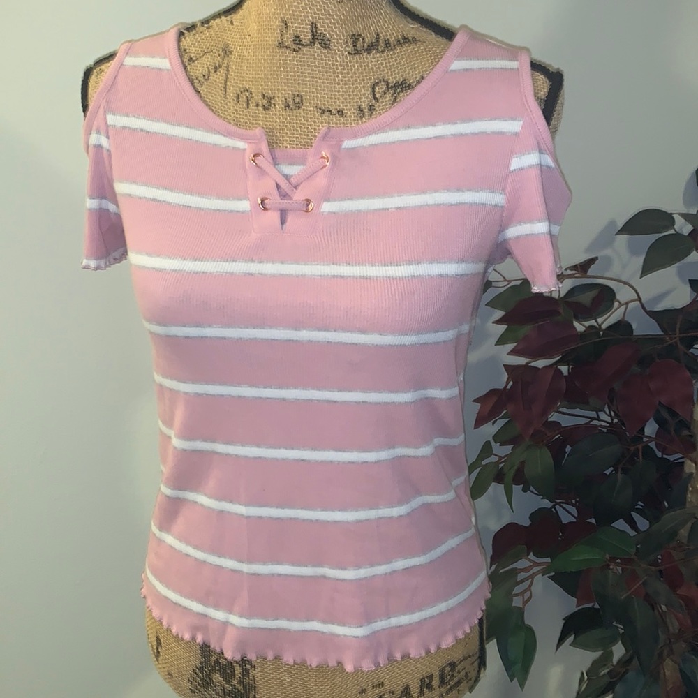 Justice striped shirt